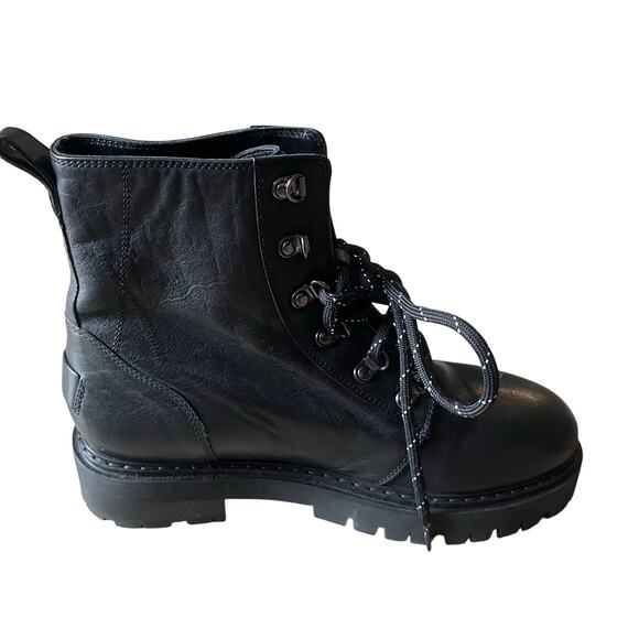 Anthony Veer Sophia Lace-up Leather Combat Boots Women's 10.5 Classic Casual - Picture 9 of 10